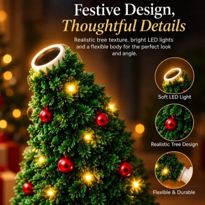 USB Christmas Tree Projector Night Light | 6 Festive Patterns