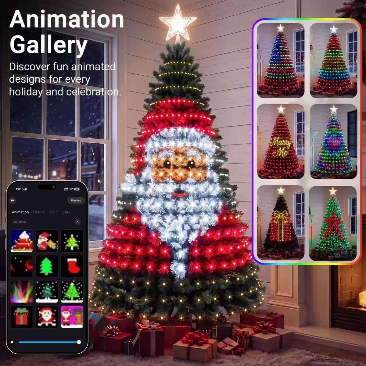 Smart App-Controlled Christmas Tree Lights