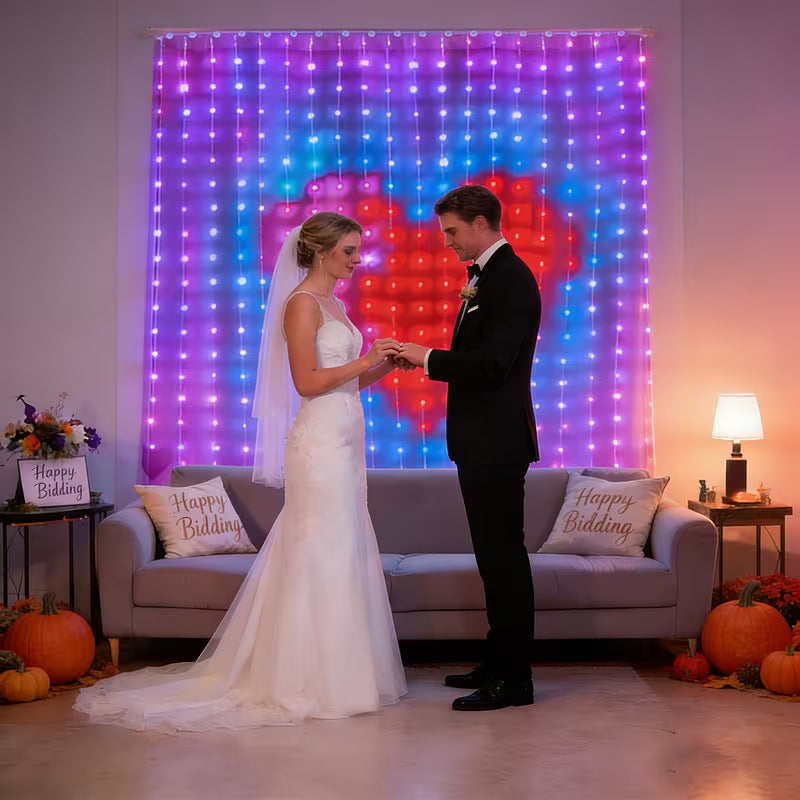 Smart App LED Curtain Lights