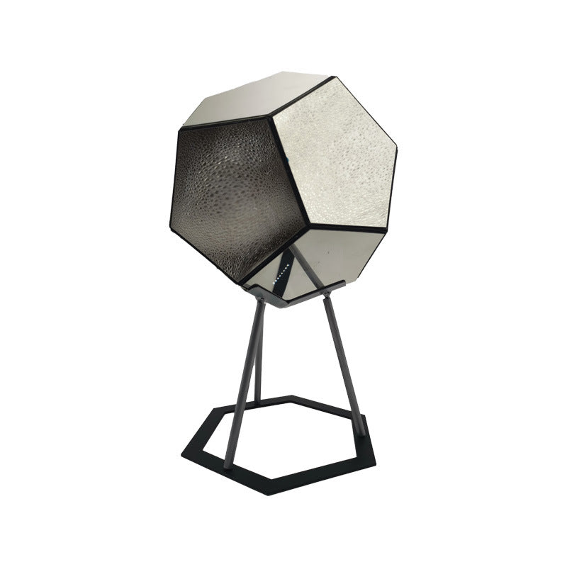 Infinity Dodecahedron Night Light | Mirror Illusion Art Lamp