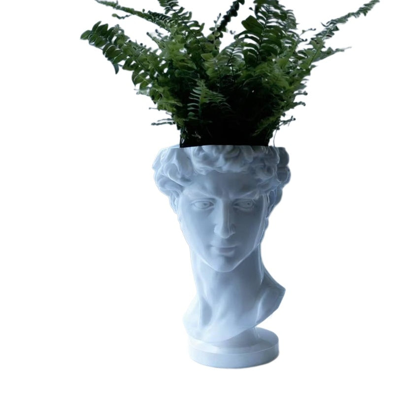 David Statue Planter | 3D-Printed Desk Flower Pot
