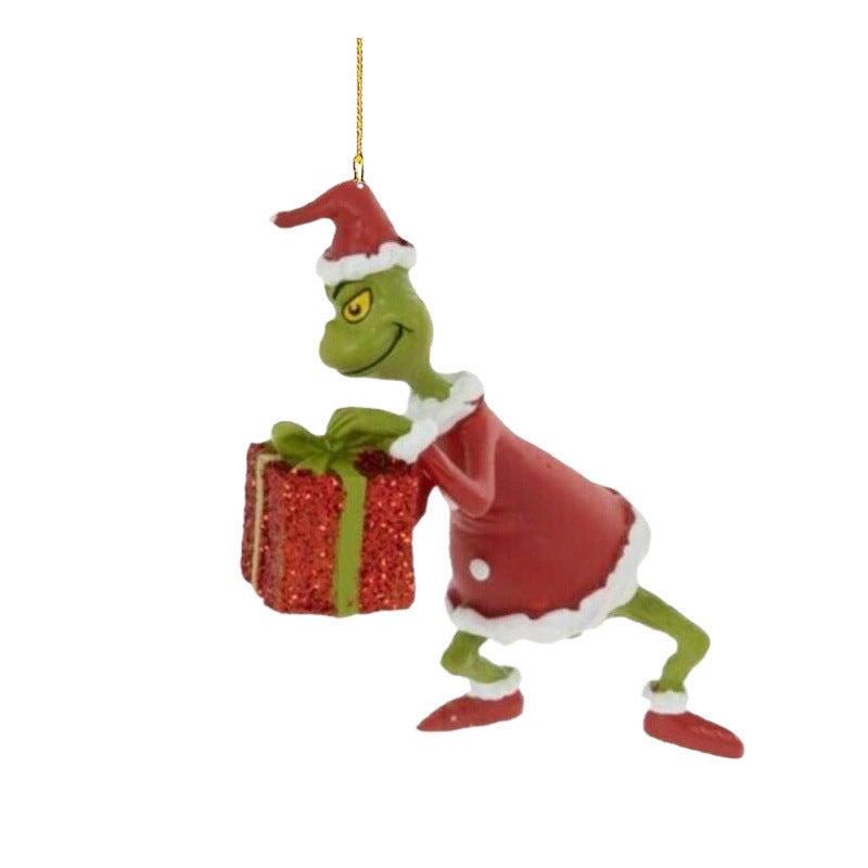 Christmas Funny Grinch Hanging Decorations Christmas Decorations Acrylic Christmas Tree Hanging Ornaments Hanging Ornaments