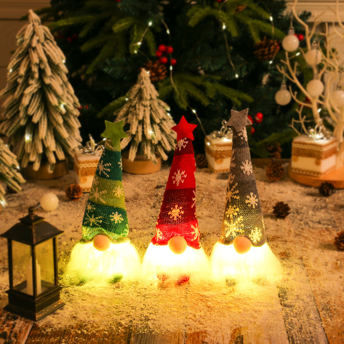 Light-up knitted Christmas gnome doll – photo 5