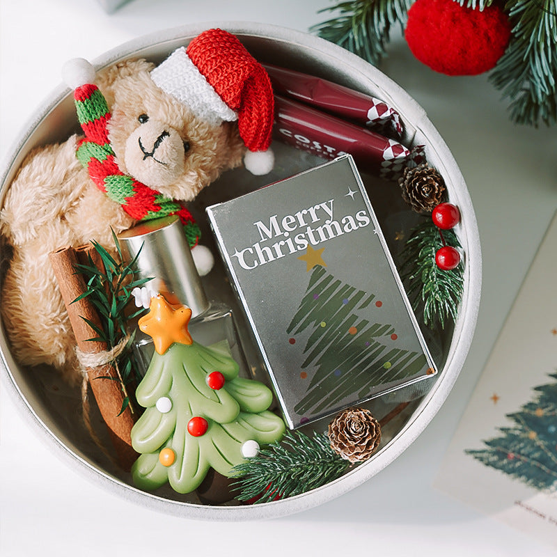 Christmas figure scented candles, Santa and tree designs
