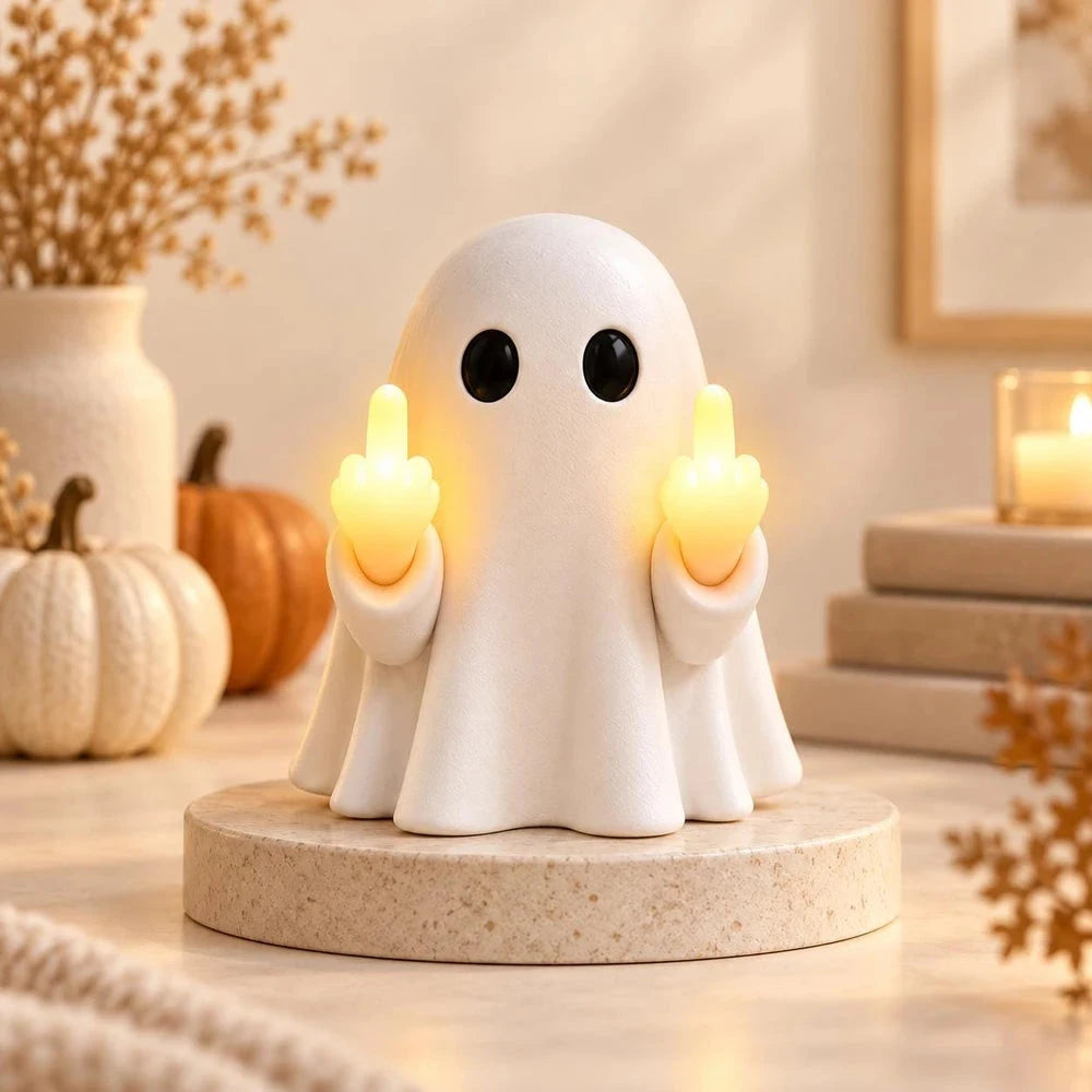 Ghost Finger LED light – funny Halloween and gothic shelf decor