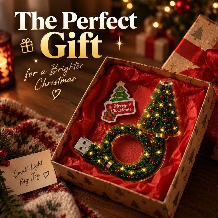 USB Christmas Tree Projector Night Light | 6 Festive Patterns