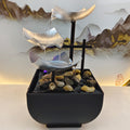 Tiered Leaf Tabletop Water Fountain | Circulating Water Desk Decor