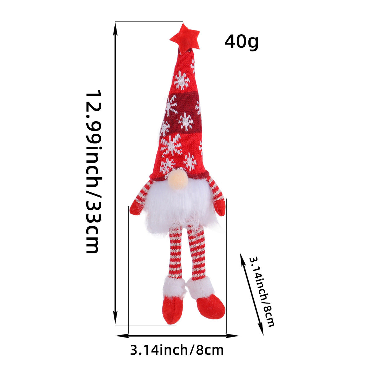 Light-up knitted Christmas gnome doll – photo 7