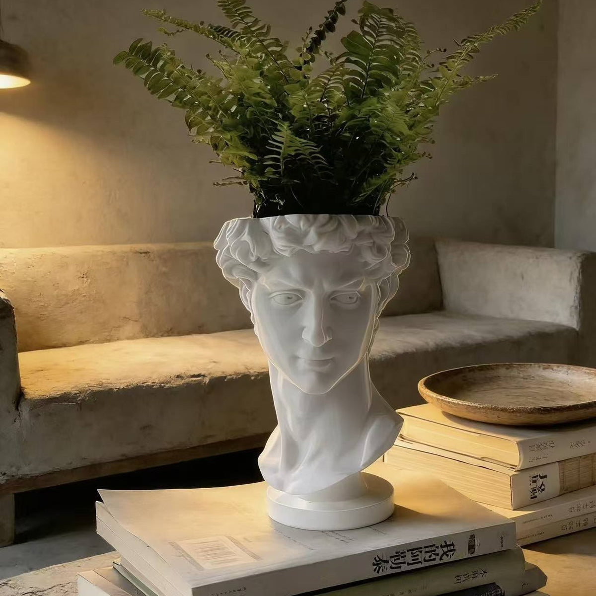 David Statue Planter | 3D-Printed Desk Flower Pot