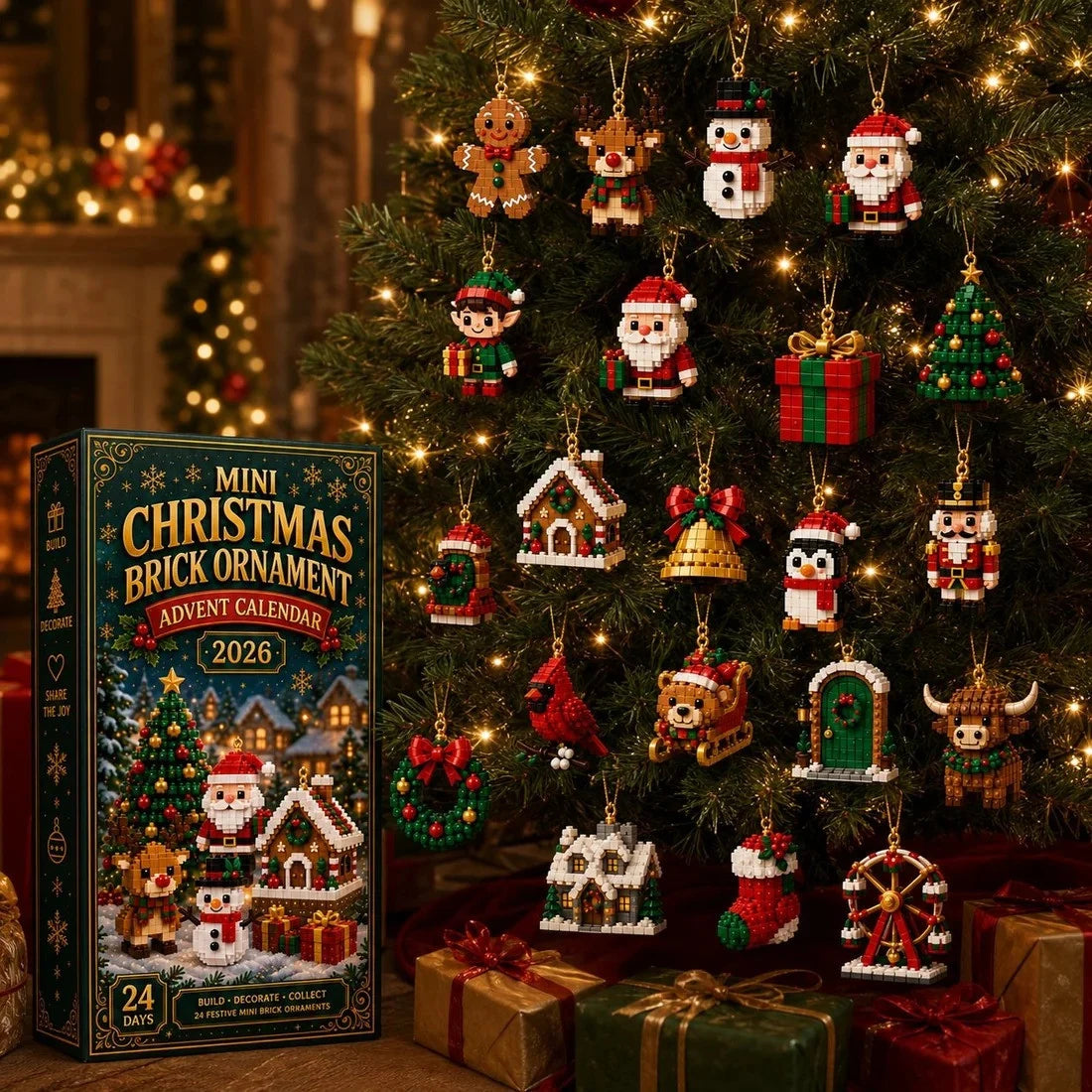 24-Day Mini Christmas Ornament Advent Calendar | Build, Hang & Collect